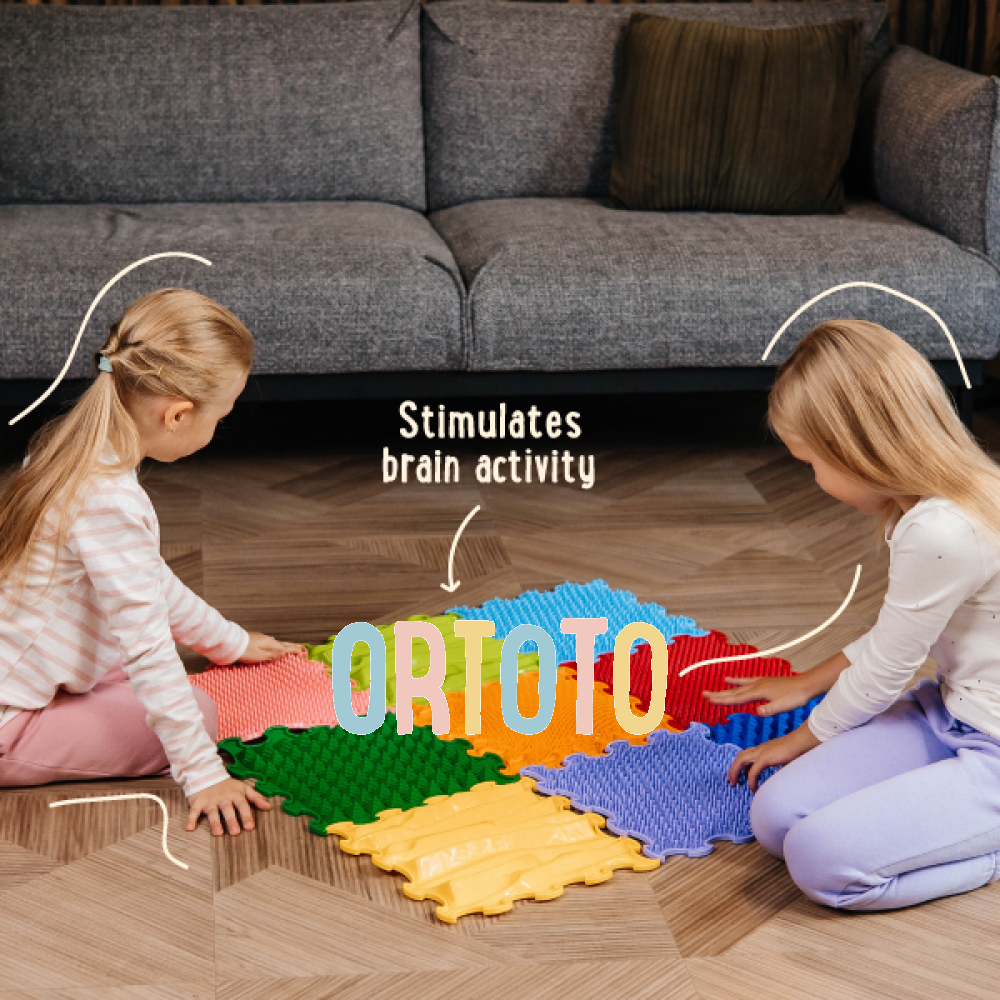 ORTOTO Puzzle Mats Set "Stimulative Rainbow"